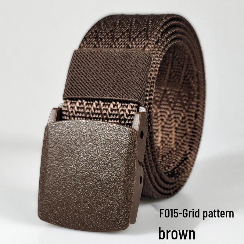 Men's Tactical Nylon Belt, Mesh Pattern, Non-Metal Jacquard, Outdoor Waist Belt In Stock
