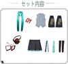 Полный комплект костюма для косплея Hatsune MIKU с париком, комплект униформы Hatsune, костюм для косплея на Рождество, Хэллоуин, маскировка для косплея (XL)
