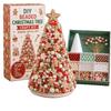DIY Beaded Christmas Tree Craft Kit Crystal Bead Mini Tree With Angel Topper Handmade Holiday Tabletop Home Decoration