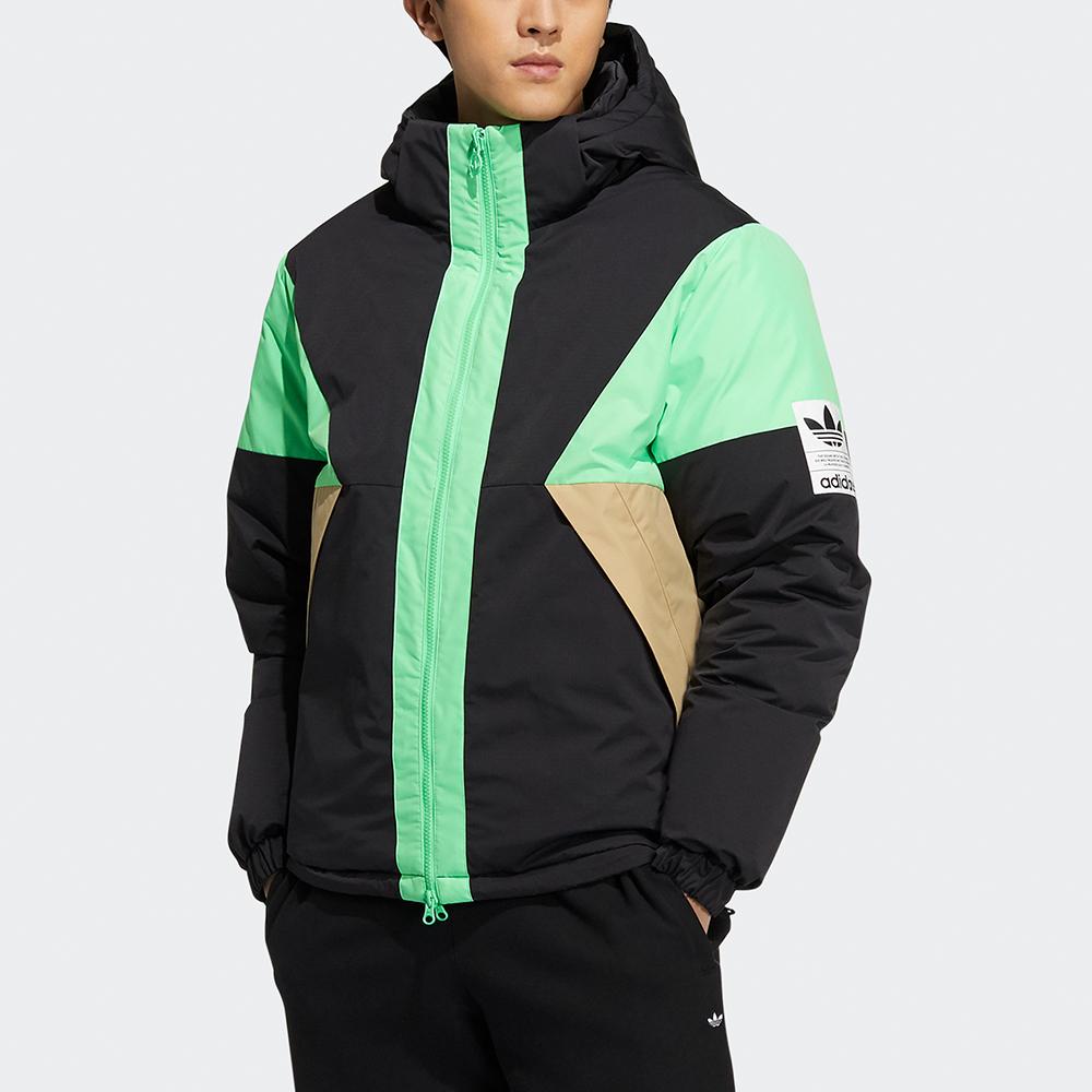 Adidas Originals Reversible Down Jacket With Hood Men Outerwear Black H66015