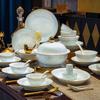 Jingdezhen Underglaze Linglong Ceramic Dinnerware Set