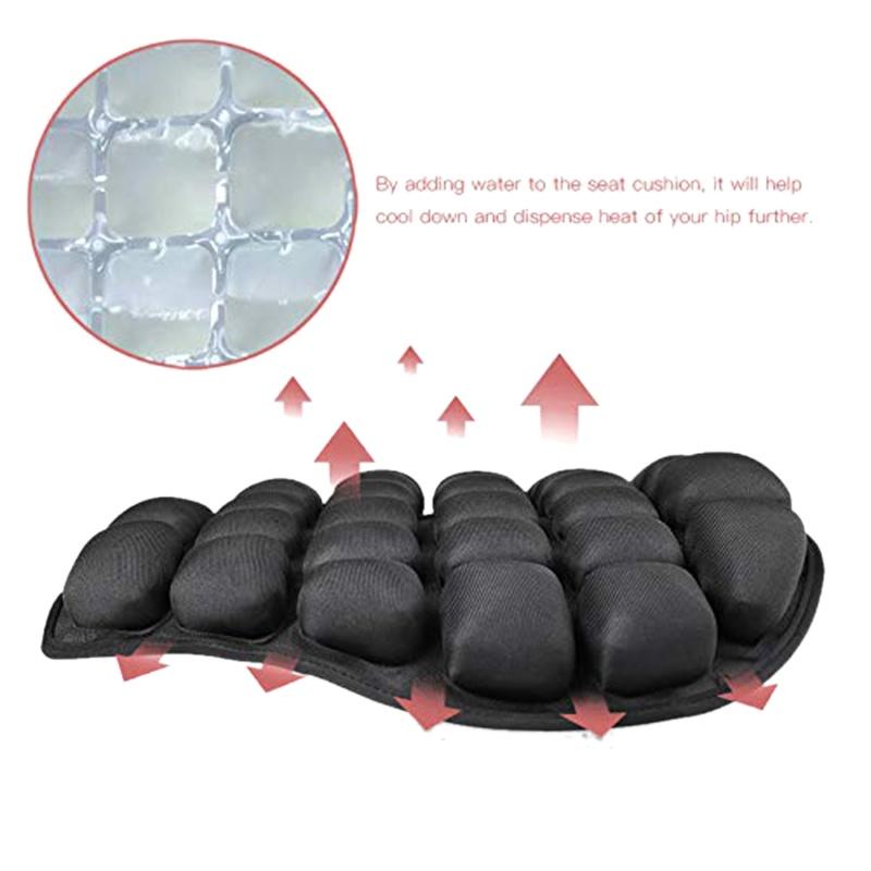 1Pc Motorcycle Air Seat Cushion Pressure Relief Ride Seat Cushion TPU Water-Fillable Seat Pad for Cruiser Touring Saddles
