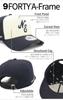 New Era 9FORTY A-Frame Classic NE Logo Cap ONSPOTZ Cloth Strap Chrome/Navy Free Size Hat