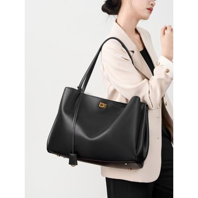 Original Leather  Large Leather Shoulder Bag Armpit Top Layer Cowhide Large Capacity Women's Commuting High-end Tote Bag