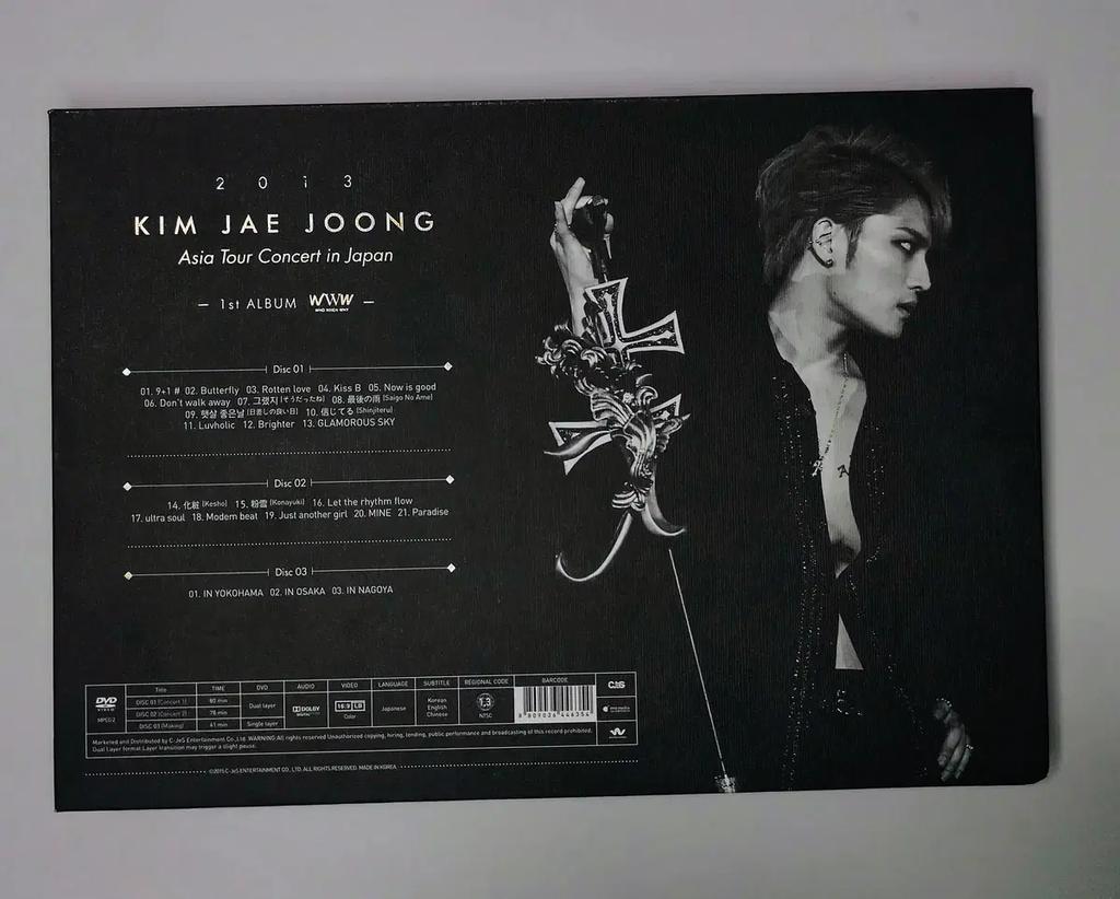 Kim Jaejoong 2013 1st Asia Tour DVD + Photobook Used