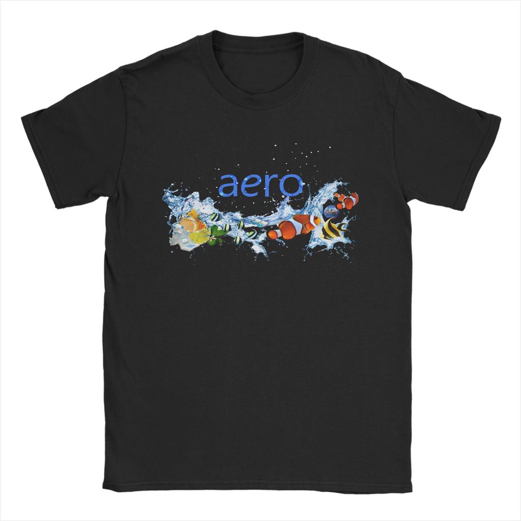 Novelty Frutiger Aero World Design TShirt Men Crew Neck Pure Cotton T Shirts Short Sleeve Tees Original Tops