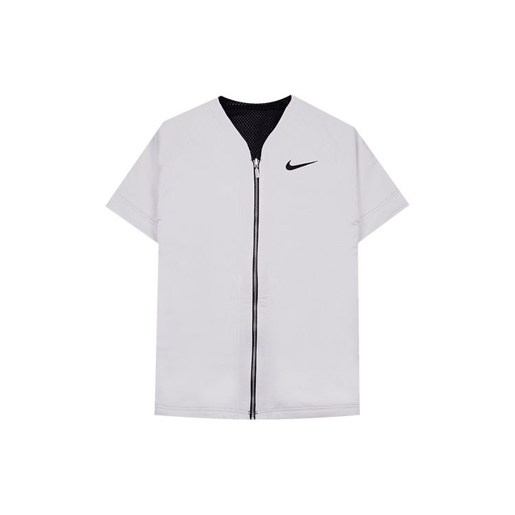 Nike Lab Nrg Fog Baseball Short Sleeve Jacket With Zipper For The Back-To-School Season Men Tops Camouflage Blue Black AV8269-010