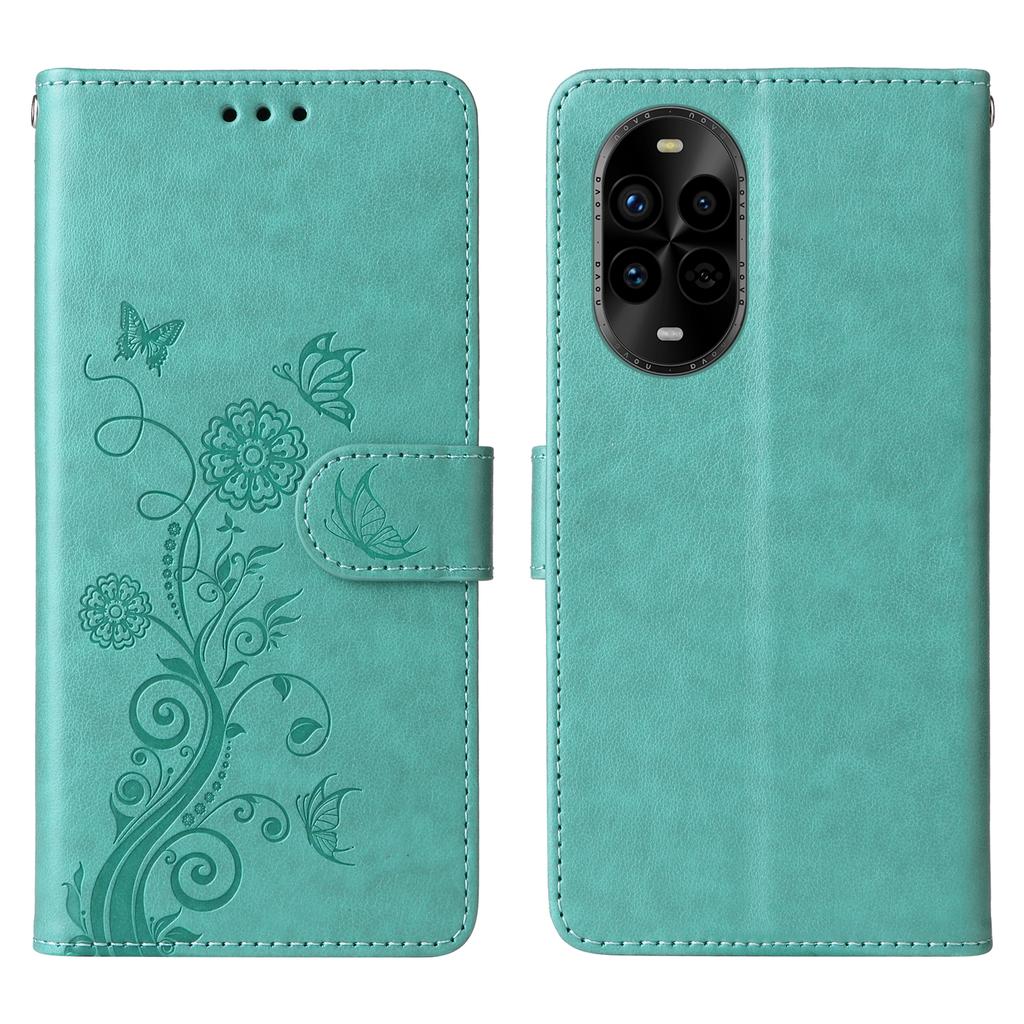 For Huawei nova 14 Pro 5G/nova 13 Pro 5G Leather Case Butterfly Floral Imprint Wallet Stand Cover