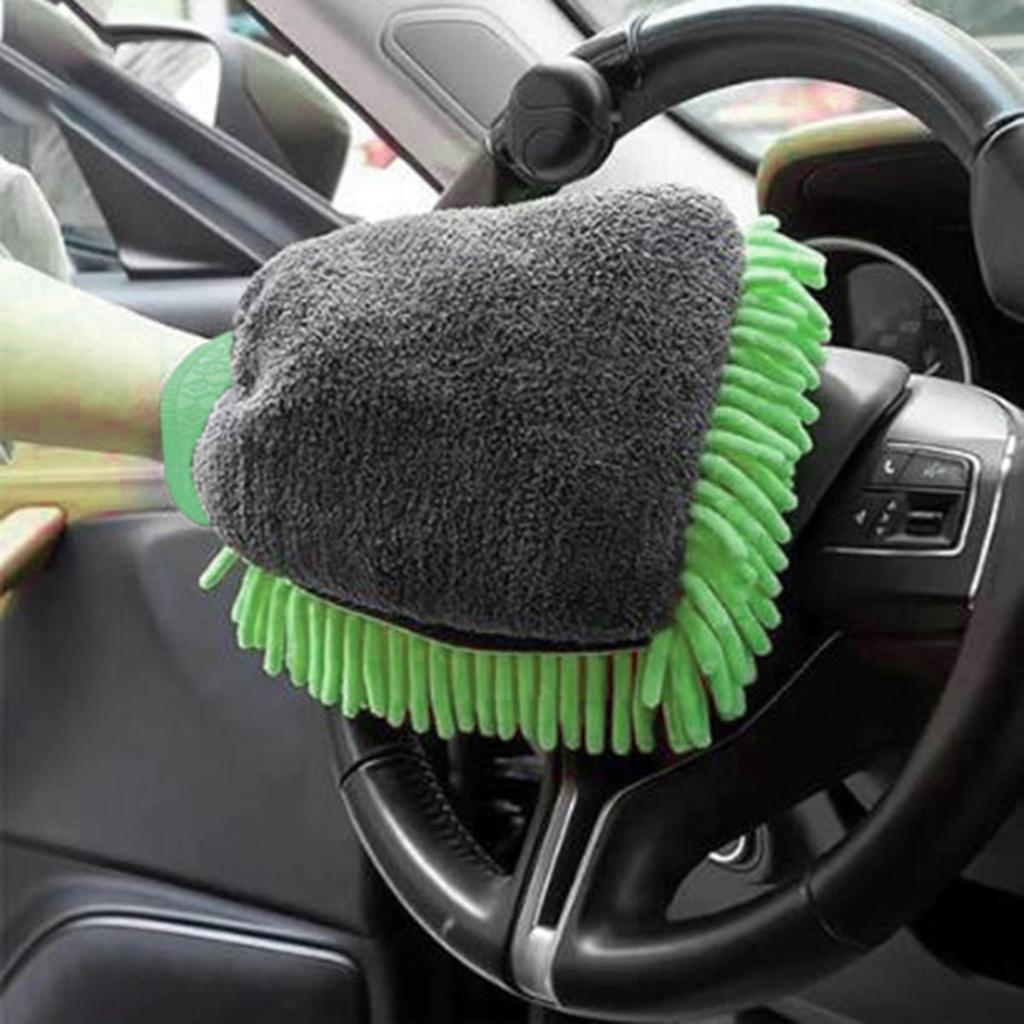 Car Washing Gloves Waterproof  Chenille Gloves Car Cleaning Mitt Detailing Brush Auto Care Double-faced Glove