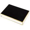 Vintage Metal Glass Storage Box Gold Rimmed Rectangular Cosmetics Display Box Glass Translucent Compartments Gold Tray