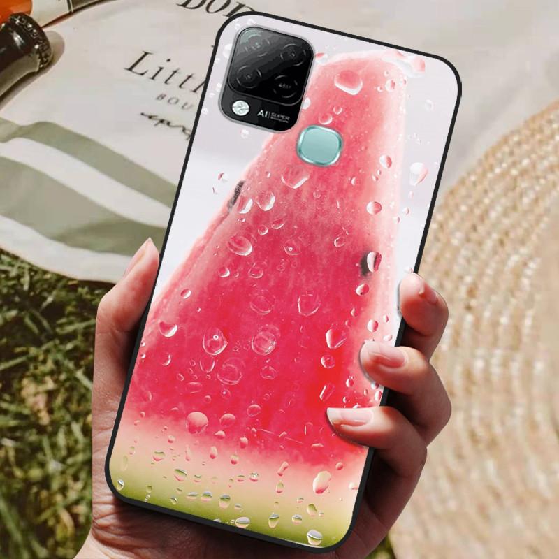 For Infinix Hot 10T Case Phone Cover Soft Silicone TPU Back Cases for Infinix Hot 10S NFC Case X689 Coques Hot10T  Hot10S Fundas