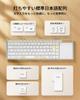 ProtoArc XK01 TP Keyboard Bluetooth Foldable iPad Keyboard with Large Touchpad, Simultaneous Connection To 3 Devices, Japanese Layout, Slim and Lightw