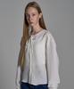 Eliotti Wrinkle Ribbon Blouse_White