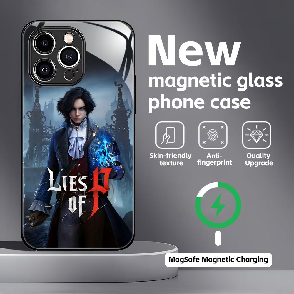 HOT GAME L-Lies of P COOL Phone Case For iPhone17 16 15 14 13 12 11 X XR XS 8 Plus Mini Pro Max Glass Magnetic Case