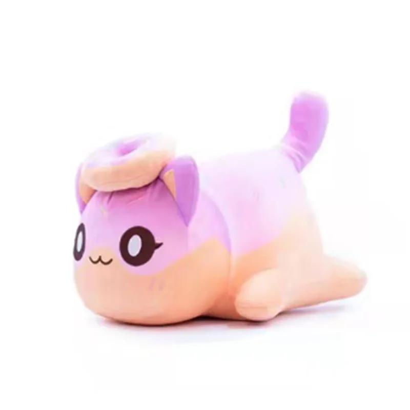 Aphmau Meows Cat Plush Toy Soft Meemeow Stuffed Donut Cat Plushes Kawaii French Cheeseb Fryurger Food Plush Doll Christmas Gifts