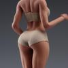 Scale Seamless Female Figure 12 Inch Super Flexible Steel Frame Construction Silicone Smooth Skin Miniature Action Figure Doll with Detachable Feet