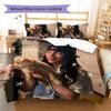 Billie Eilish Pattern Bedding,Quilt Set Quilt Cover Pillowcase Home Birthday Gift (1 * Duvet Cover + 2 * Pillowcase, Without Core)