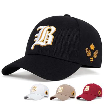 Fashion Bee Embroidery Baseball Cap Men Women Cotton Spring and Autumn Hat Outdoor Fishing Sun Protection Hats Golf Caps Hip Hop Cap