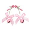 1Pair Bondage Bowknot Nipple Clamps with Small Bell Sexy Metal Breast Stimulation Exotic Accessory Hairball for Women's Sensatio