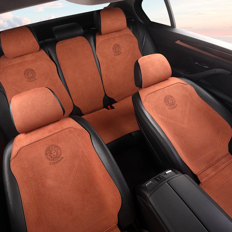 Cross-Border Universal Suede Seat Cushion: Breathable, Ventilated & All-Season Comfort