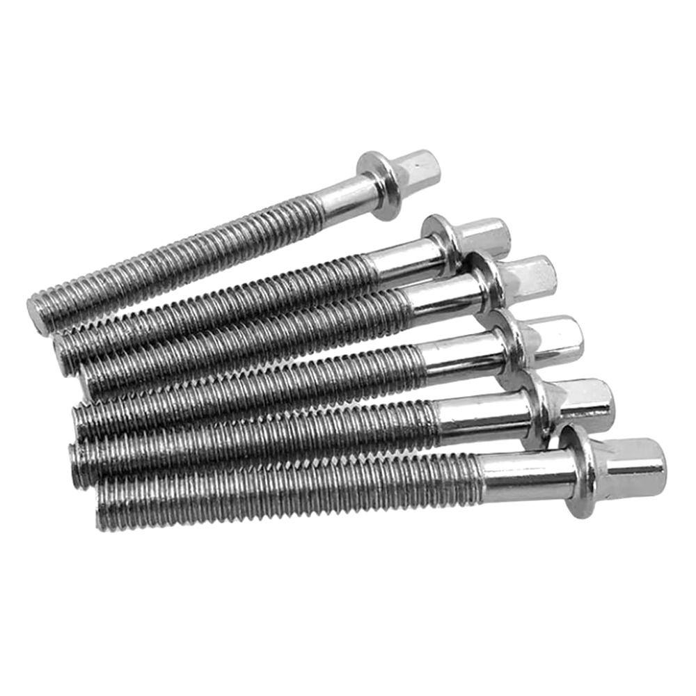 6Pcs M5 Drum Lug Bolts Strong Drum Tight Screw Durable Drum Tension Rods  for Jazz Drums Repair