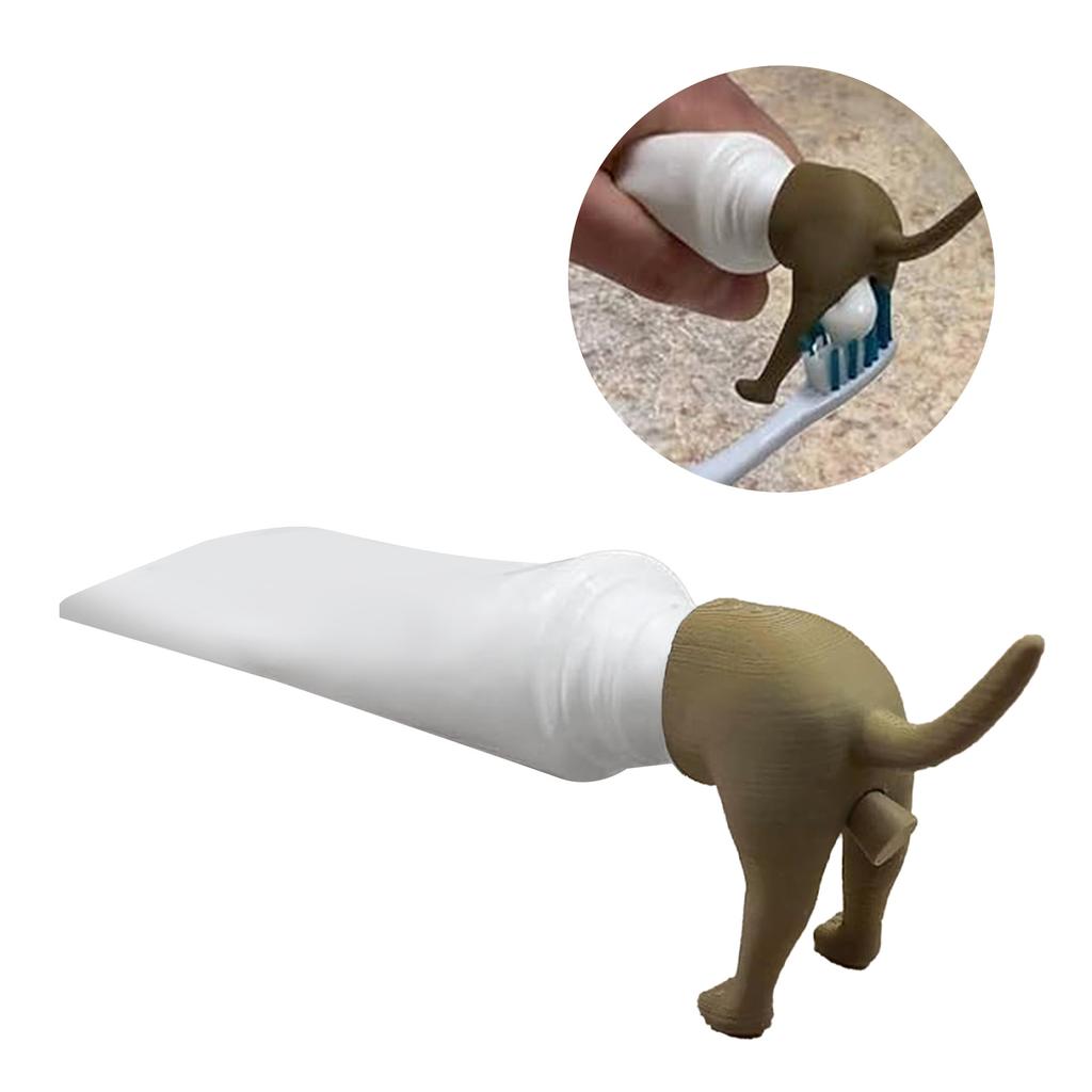 Pooping Dog Butt Toothpaste Topper Funny Pooping Dog Toothpaste Cap Toothpaste Topper Dispenser