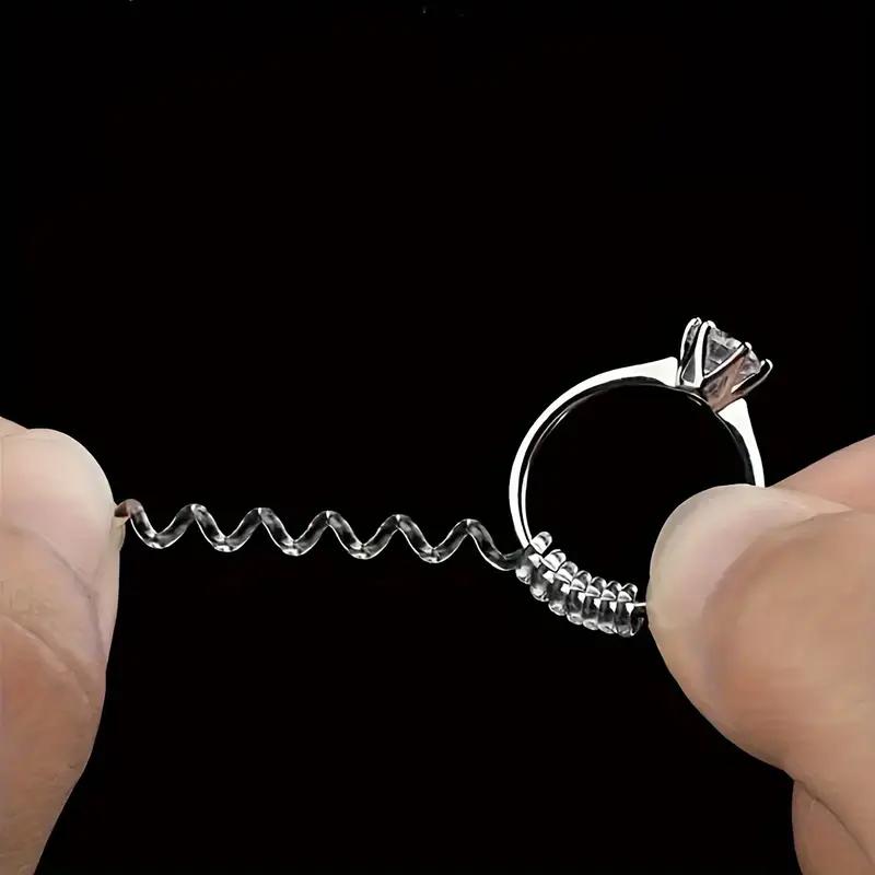 1PCS Invisible Ring Size Adjuster Transparent Spring Phone Ring Universal Men and Women Transparent Winding Coil