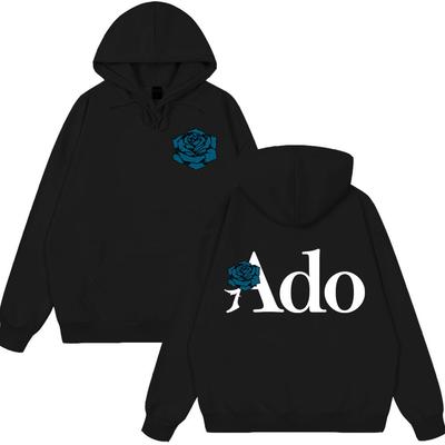 2025 Hot Sale Ado Blue Rose World Tour 2025 Hibana Hoodies Heren Dames Kleding Mode Stijl Hooded Sweatshirts Casual Pullovers