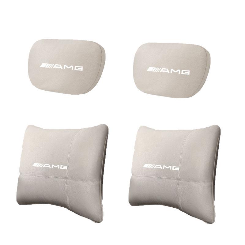 EKR2  For Mercedes Benz W205 W177 W212 W213 W221 W220 W176 ML GT AMG Car Headrest Neck Support Seat Lumbar Cushion Soft Neck Pillow