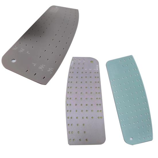 Hot Hem Ruler Fabric Ironing Hemming Template Heat-Resistant Centimeter Hemmer for Clothes