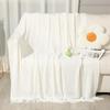 OEING Knitted Tassel Sofa Blanket