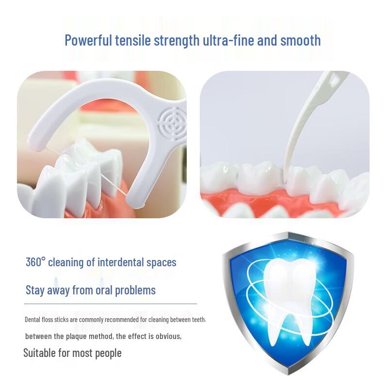 Dr. Tooth Ultra-Fine Deep Clean Dental Floss Picks