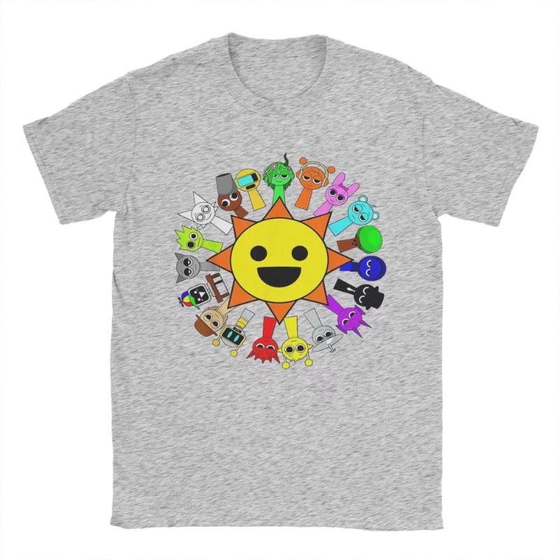 2025 Summer and Autumn retro toy print T-shirt loose and casual short-sleeved trendy top for men and women