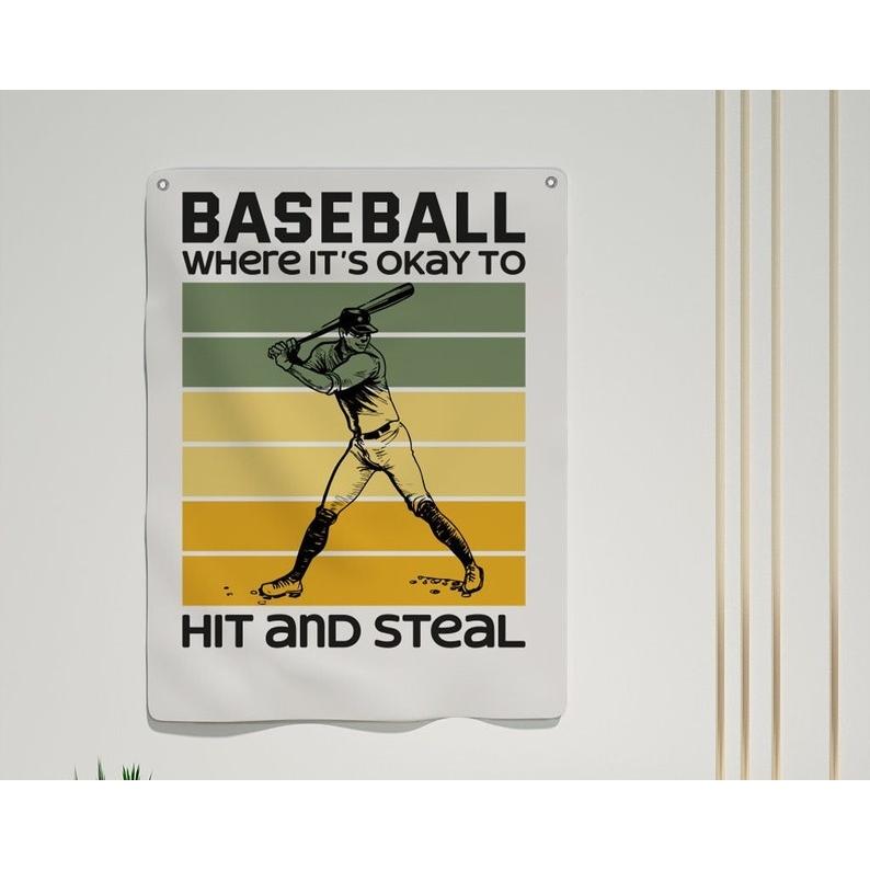 

Baseball poster tapestry 75x100 чорний