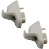 1HS09BD1AA Sun Visor Hook Clip 2Pcs Compatible with Dodge Ram 1500 2500 3500 4500 5500 2009-2021, Sun Visor Hook Clip, Support, Bracket, Gray