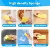 Damp Clean Duster Sponge Dusting Wet Duster Powder Cleaning Sponge Dust Removal Dusters for Home Car Kitchen Bathroom Scrub