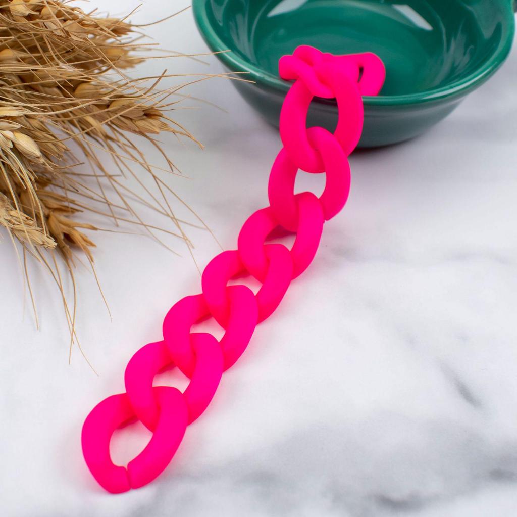 Acrylic Matte Hand-Feel Paint with Chain Insert Buckle and Jump Ring for DIY Jewelry and Phone Cases
