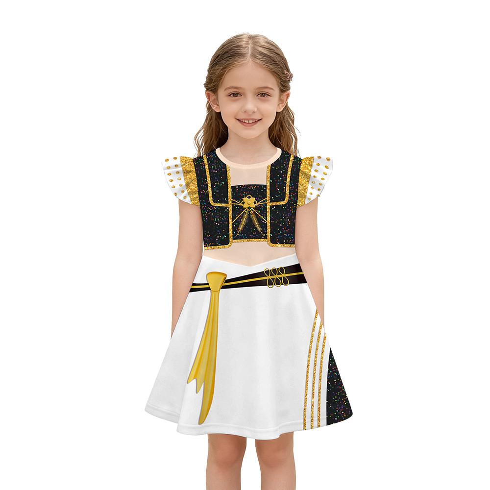 Dětské Dívčí Anime Kreslené 3D Digitálně Tištěné Šaty Halloweenské Cosplay Kostýmy