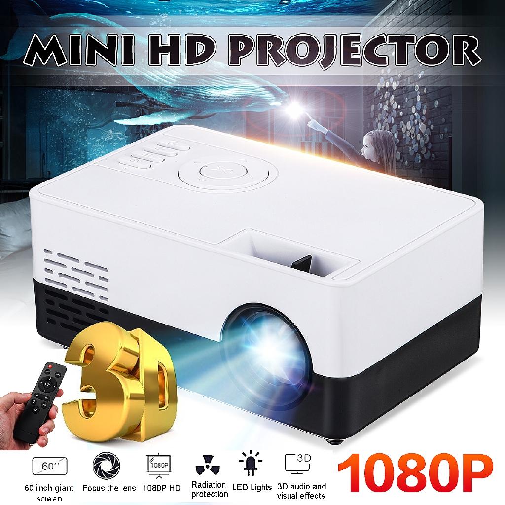 Mini Home Projector LED Portable HD 720P LCD Cinema HDMI/USB/SD/AV 10-24W