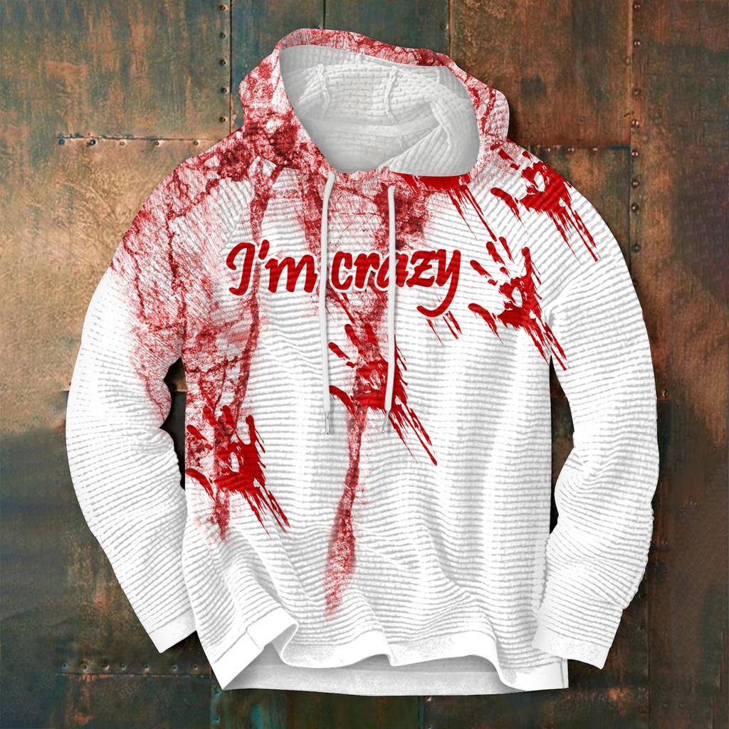 Vår och höst mäns stående krage sweatshirt är utomhus casual tröjor toppar