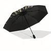 Golden Celestial Sun for Laptop, Phone, or Tablet - Unique Cosmic DesignUmbrella, Portable 3-Fold Umbrella for Men & Women,Christmas Gift ES178