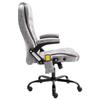 VidaXL Chaise de bureau de massage gris clair similicuir daim 20578