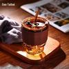 Gao Taibai Snow Coffee Glass Cup with Straw