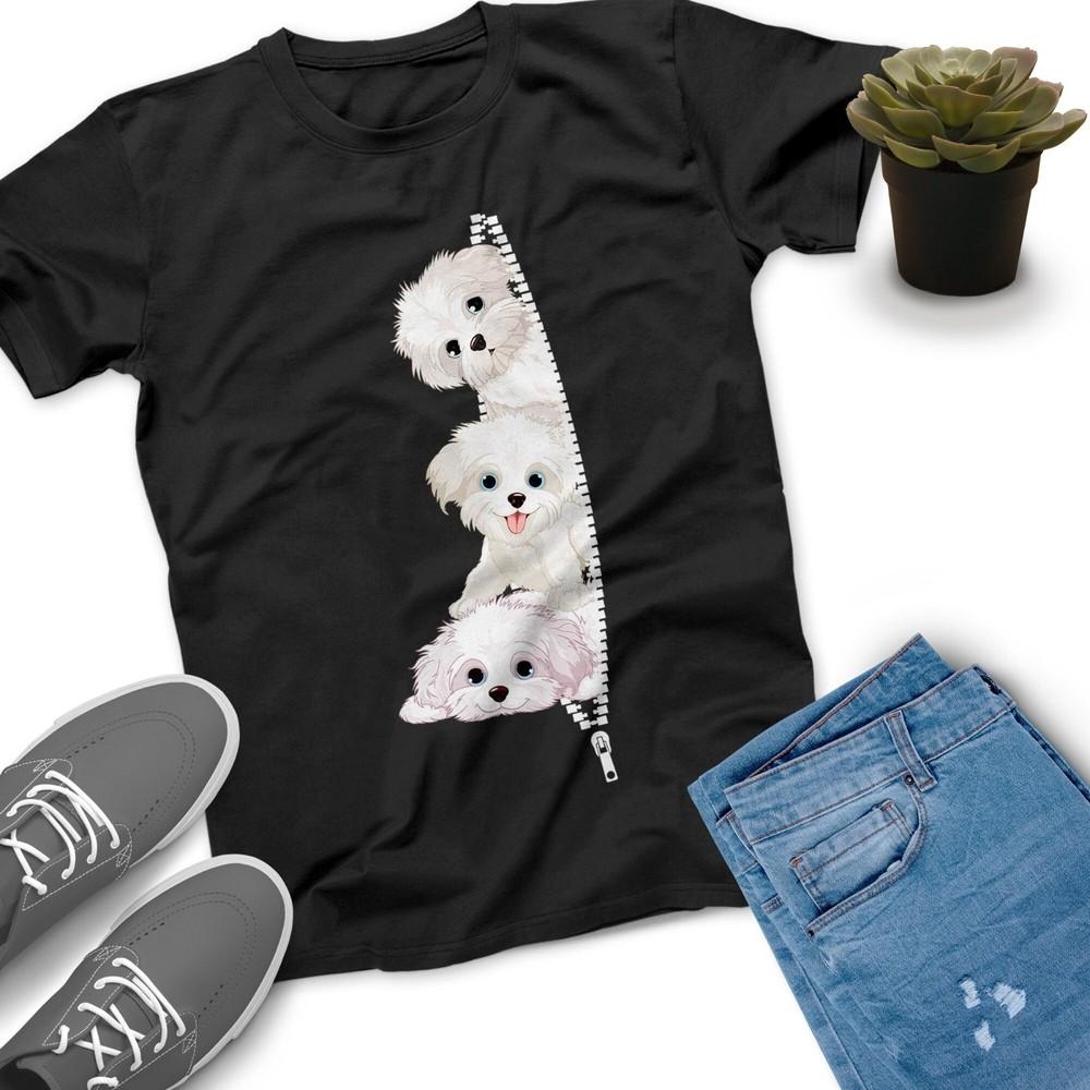 New Sneaky Maltese Cute Animal Dog Lovers Gift For Fans Unisex S-5XL Shirt Unisex T-Shirt XXXL