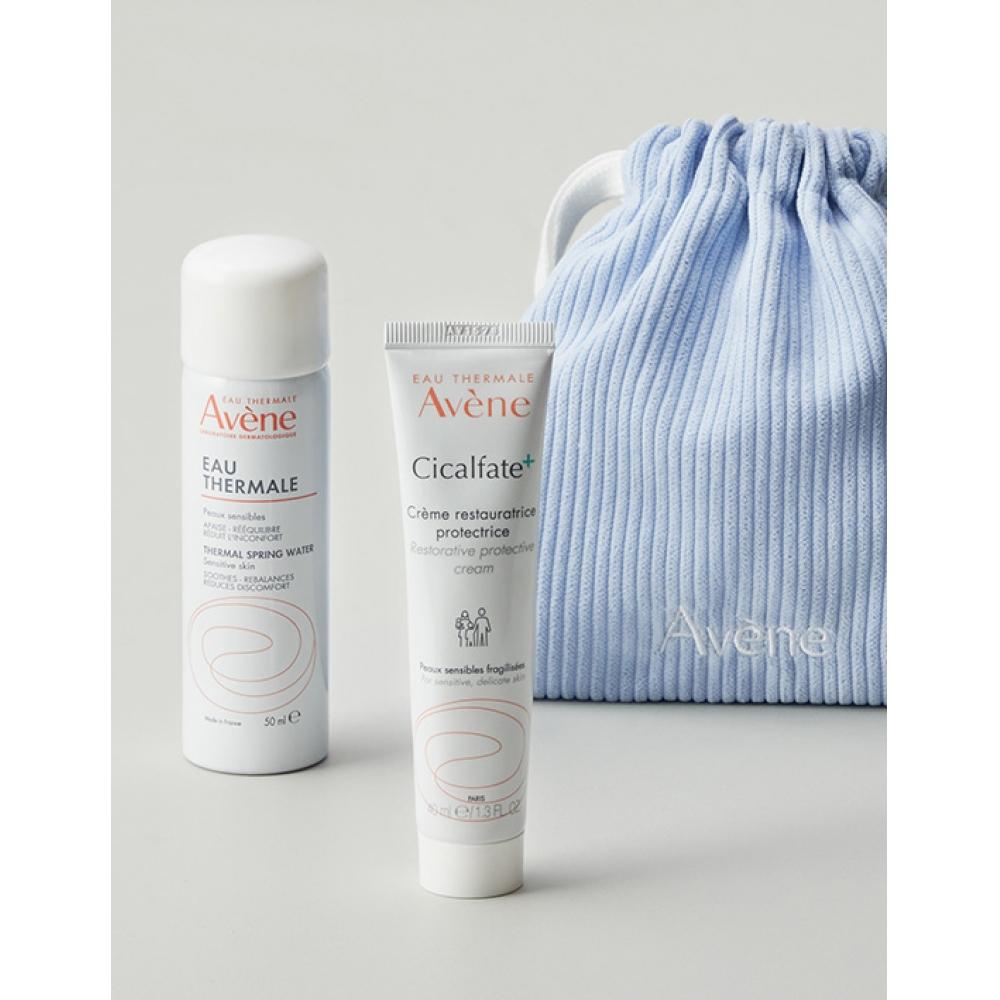 

Avene Eau Thermal+sicalpart Cica Cream Специальный набор 50 мл Мист+40 мл Крем+бесплатная косметичка