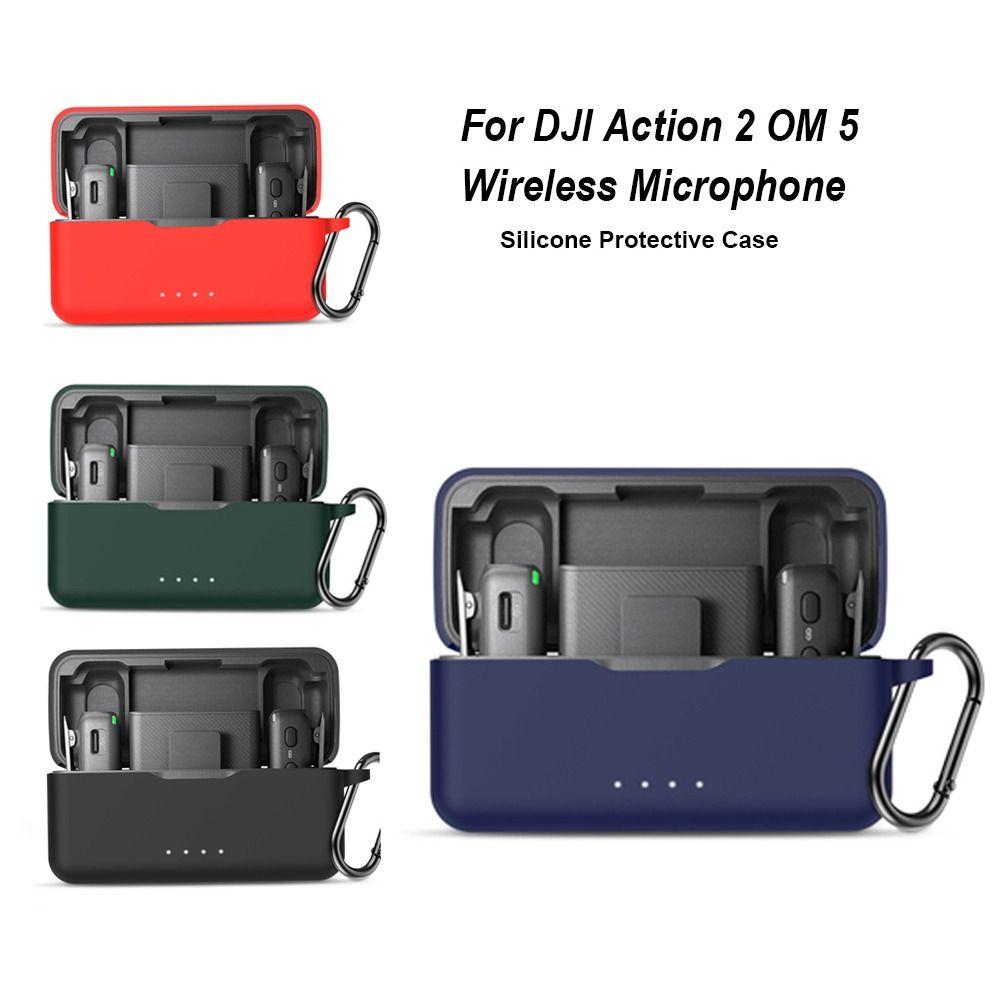 

Чехол для беспроводного микрофона с защитой от падения, силиконовые аксессуары для микрофонов для DJI Action 2 OM 5