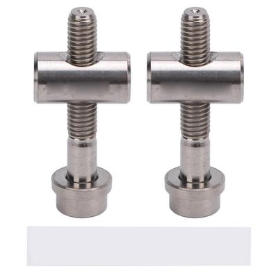 2 ΤΕΜ Βίδα Στερέωσης Ντίζας Σέλας Ποδηλάτου M5x30mm Κράμα Τιτανίου Βίδες Στερέωσης Ντίζας Σέλας Ποδηλάτου για Ποδηλασία DIY