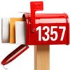 Car or House Door Street Address Mailbox Number Digits Numeral Car Room Gate Vinyl Decal Reflective Stickers White