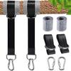Hammock Straps,2 Sets Of Heavy Duty Suspension Swing Straps 2x150 Cm With D-ring,two Carabiner Max Load 500 Kg