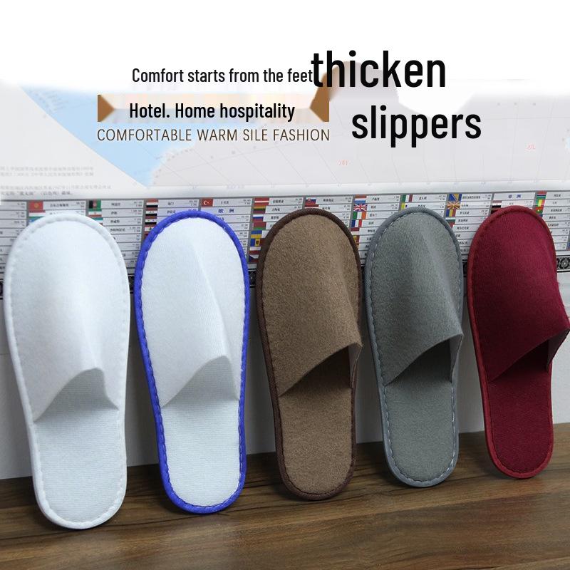 Disposable Terry Cloth Slippers for Hotel Guests